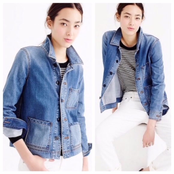 j crew oversized denim jacket